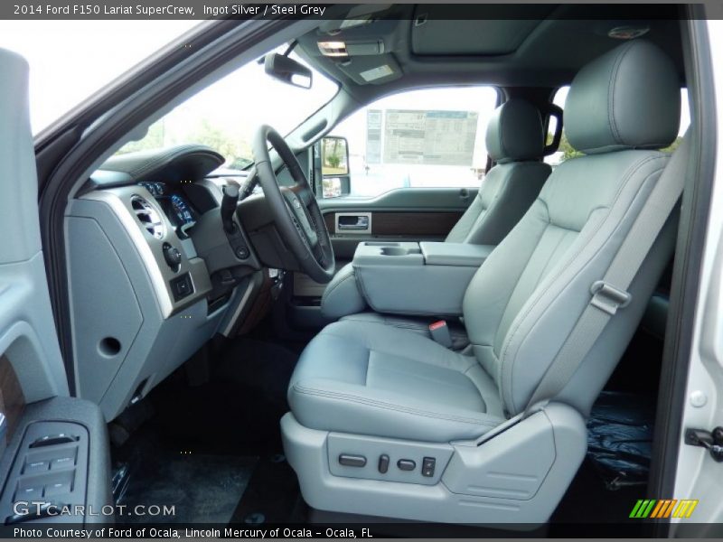  2014 F150 Lariat SuperCrew Steel Grey Interior