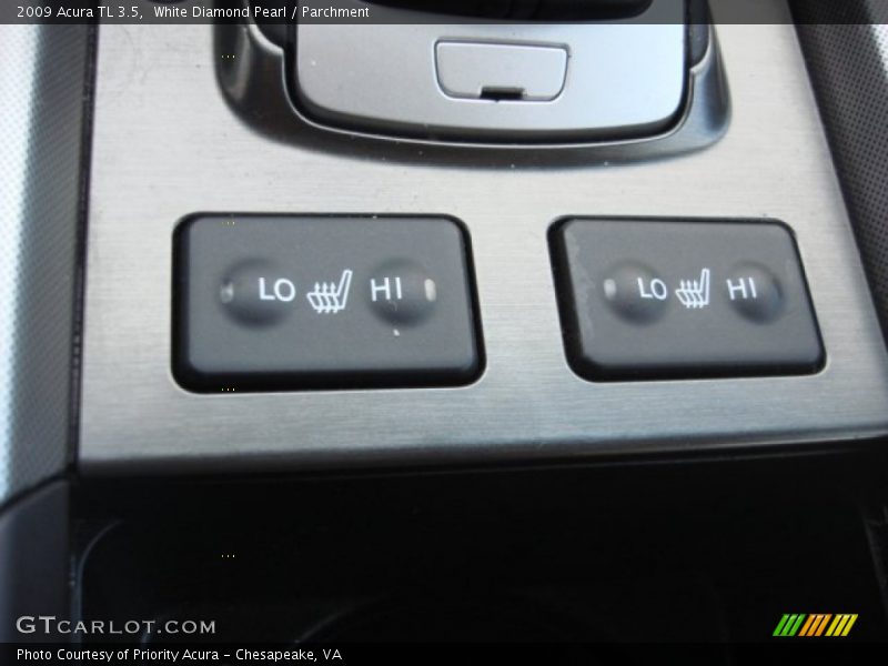 White Diamond Pearl / Parchment 2009 Acura TL 3.5
