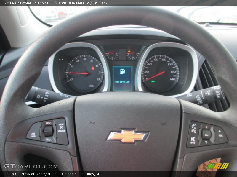 Atlantis Blue Metallic / Jet Black 2014 Chevrolet Equinox LS