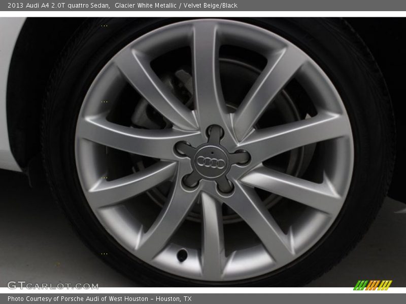 Glacier White Metallic / Velvet Beige/Black 2013 Audi A4 2.0T quattro Sedan