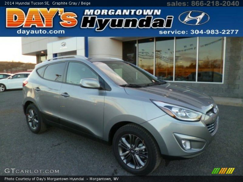 Graphite Gray / Beige 2014 Hyundai Tucson SE