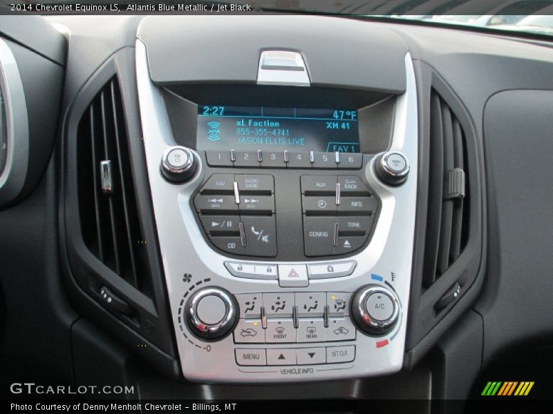 Atlantis Blue Metallic / Jet Black 2014 Chevrolet Equinox LS