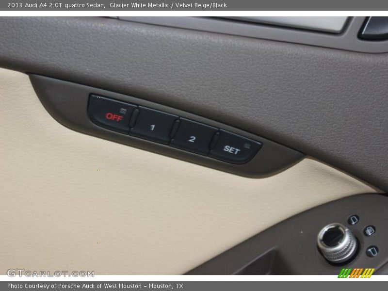 Glacier White Metallic / Velvet Beige/Black 2013 Audi A4 2.0T quattro Sedan