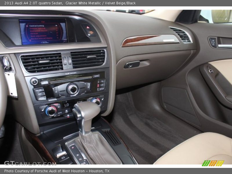 Glacier White Metallic / Velvet Beige/Black 2013 Audi A4 2.0T quattro Sedan