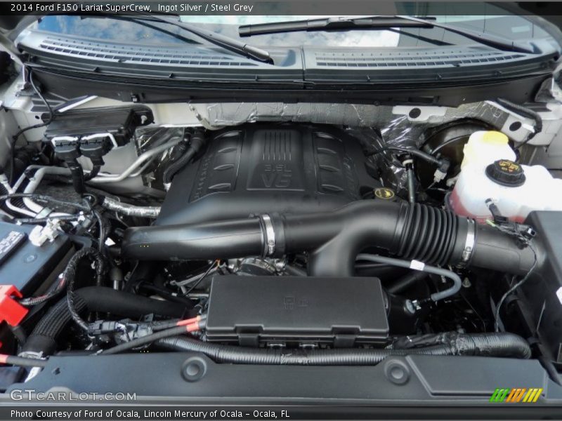 Ingot Silver / Steel Grey 2014 Ford F150 Lariat SuperCrew