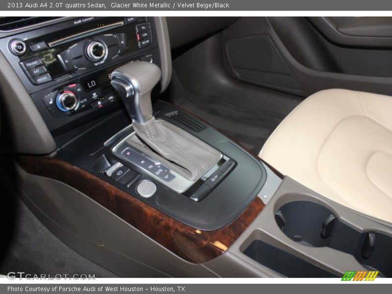 Glacier White Metallic / Velvet Beige/Black 2013 Audi A4 2.0T quattro Sedan