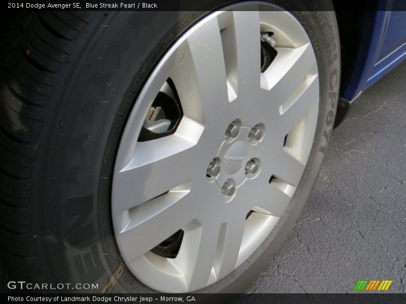 Blue Streak Pearl / Black 2014 Dodge Avenger SE