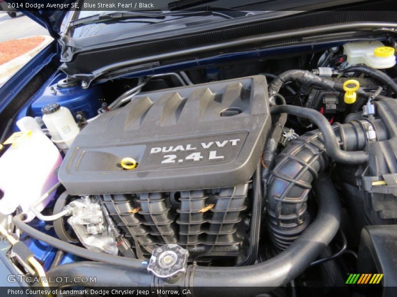 Blue Streak Pearl / Black 2014 Dodge Avenger SE