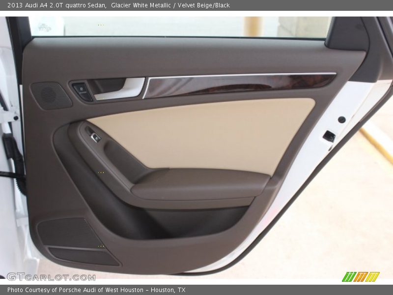 Glacier White Metallic / Velvet Beige/Black 2013 Audi A4 2.0T quattro Sedan