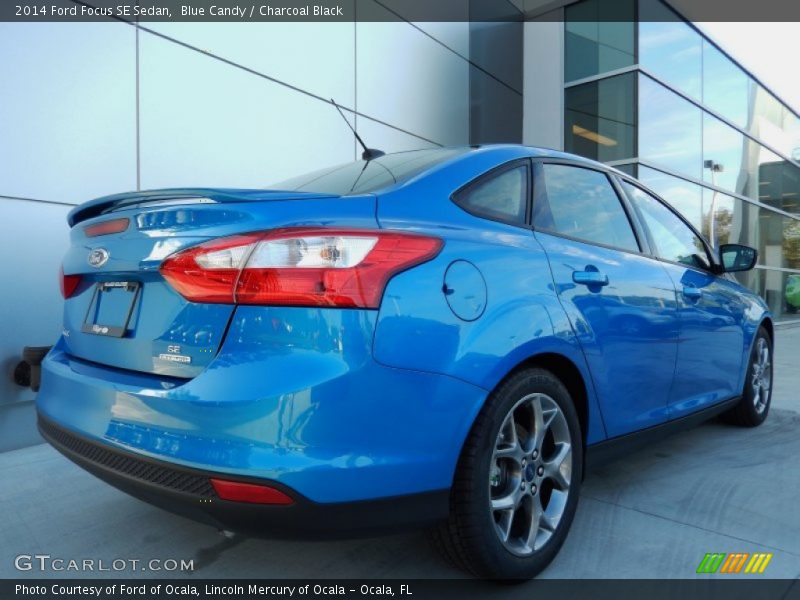 Blue Candy / Charcoal Black 2014 Ford Focus SE Sedan