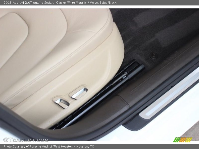 Glacier White Metallic / Velvet Beige/Black 2013 Audi A4 2.0T quattro Sedan