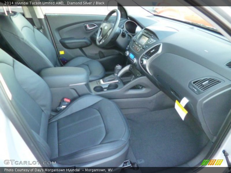 Diamond Silver / Black 2014 Hyundai Tucson Limited AWD
