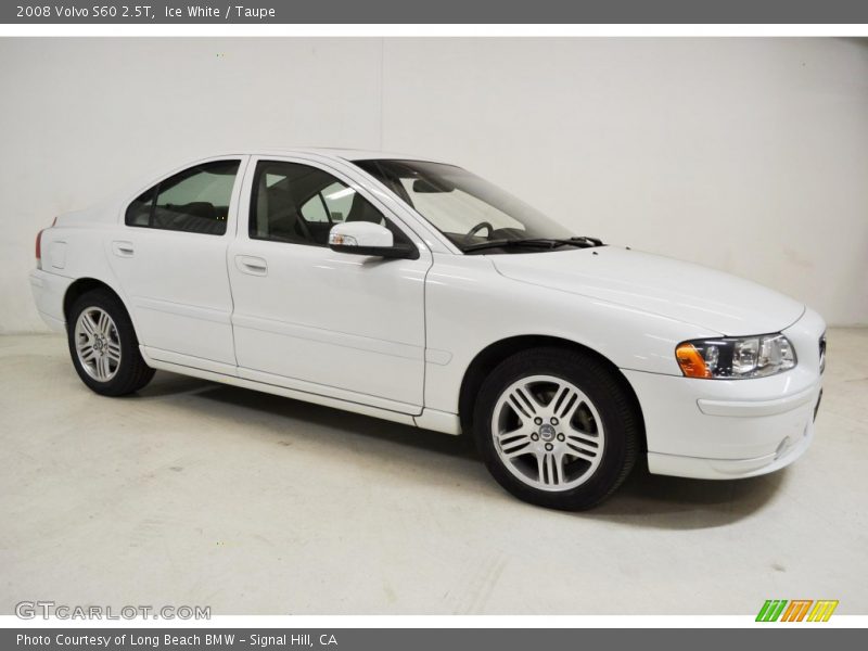 Ice White / Taupe 2008 Volvo S60 2.5T