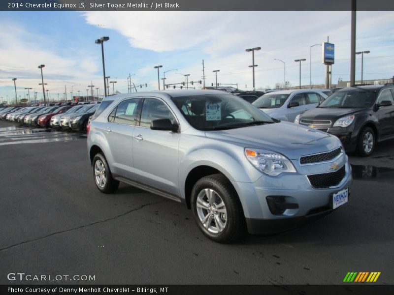 Silver Topaz Metallic / Jet Black 2014 Chevrolet Equinox LS