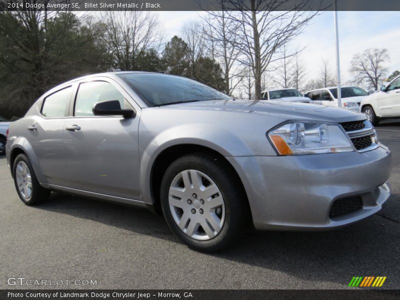 Billet Silver Metallic / Black 2014 Dodge Avenger SE