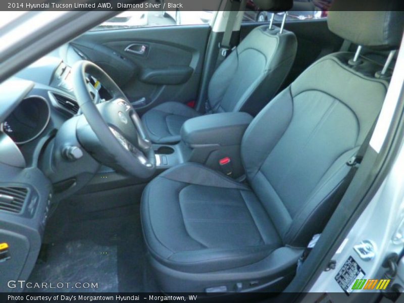 Diamond Silver / Black 2014 Hyundai Tucson Limited AWD