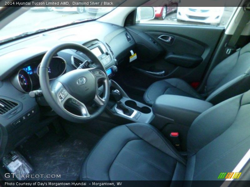Diamond Silver / Black 2014 Hyundai Tucson Limited AWD