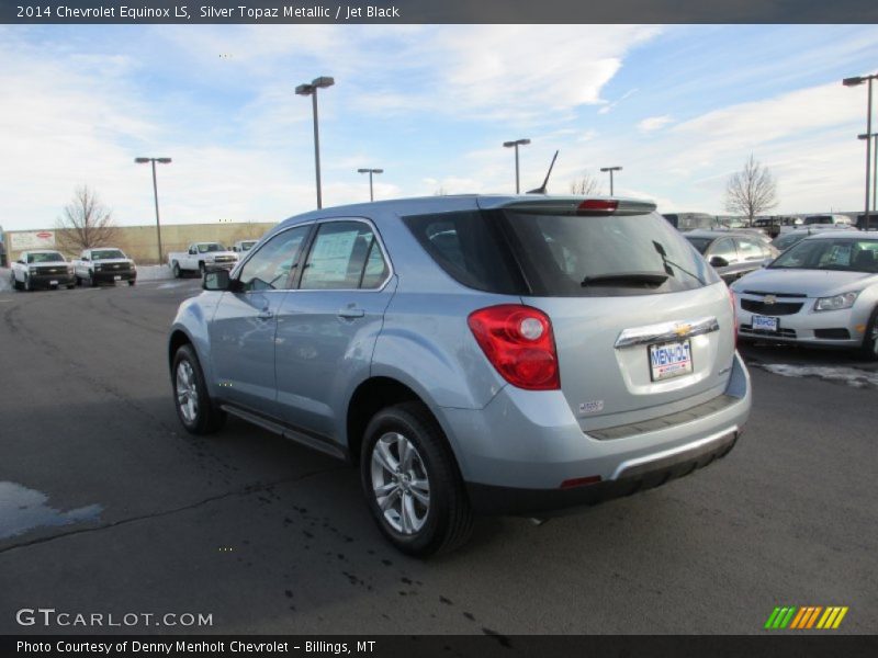 Silver Topaz Metallic / Jet Black 2014 Chevrolet Equinox LS