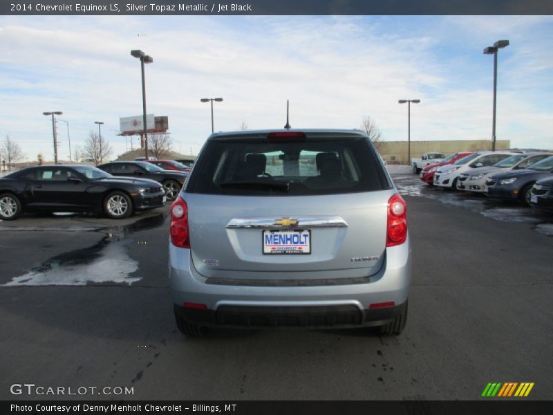 Silver Topaz Metallic / Jet Black 2014 Chevrolet Equinox LS