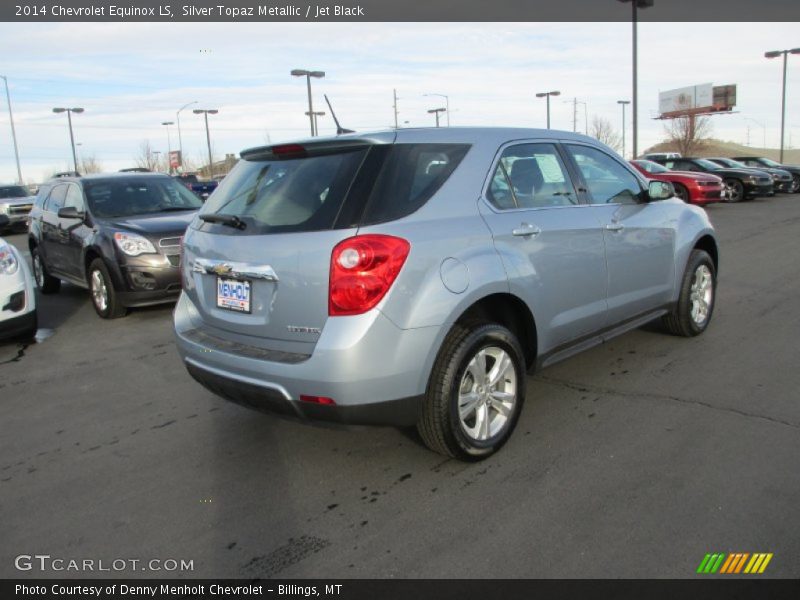 Silver Topaz Metallic / Jet Black 2014 Chevrolet Equinox LS
