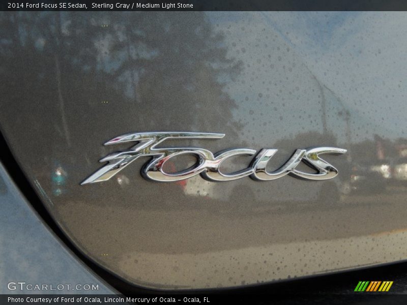 Sterling Gray / Medium Light Stone 2014 Ford Focus SE Sedan