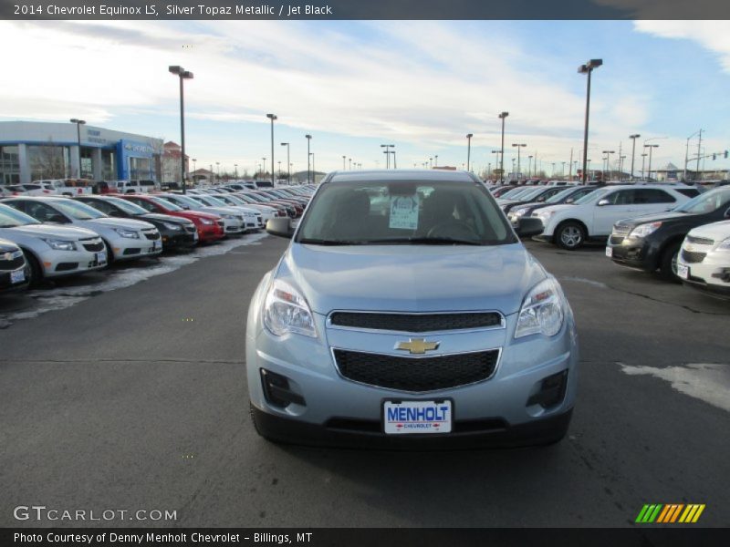 Silver Topaz Metallic / Jet Black 2014 Chevrolet Equinox LS
