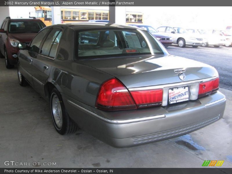 Aspen Green Metallic / Medium Parchment 2002 Mercury Grand Marquis LS
