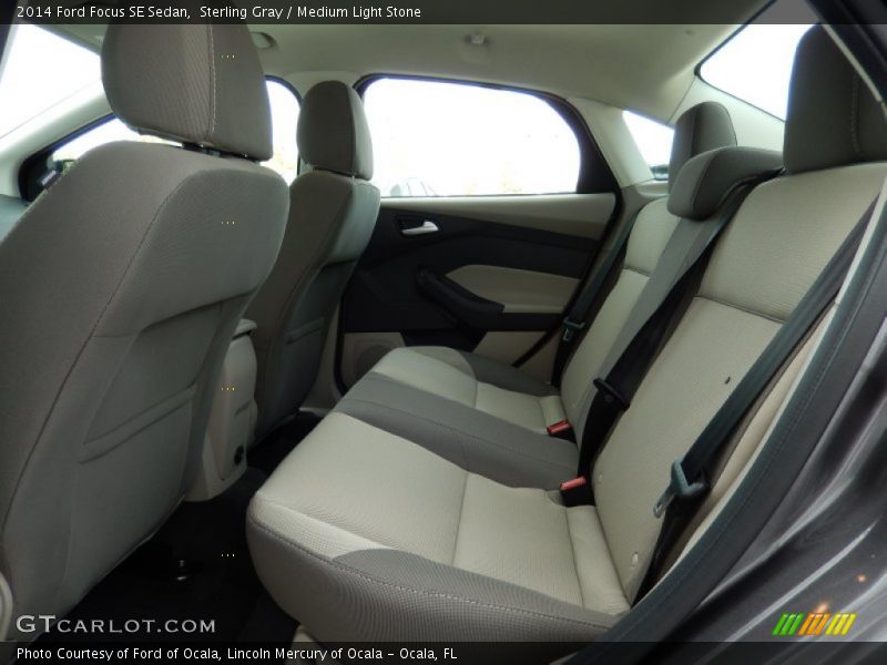 Sterling Gray / Medium Light Stone 2014 Ford Focus SE Sedan