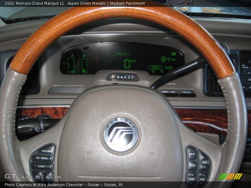 Aspen Green Metallic / Medium Parchment 2002 Mercury Grand Marquis LS