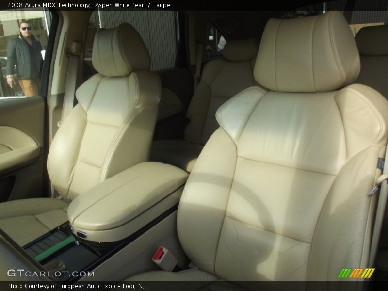 Aspen White Pearl / Taupe 2008 Acura MDX Technology