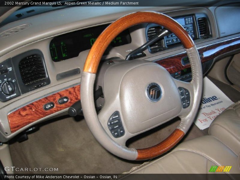 Aspen Green Metallic / Medium Parchment 2002 Mercury Grand Marquis LS