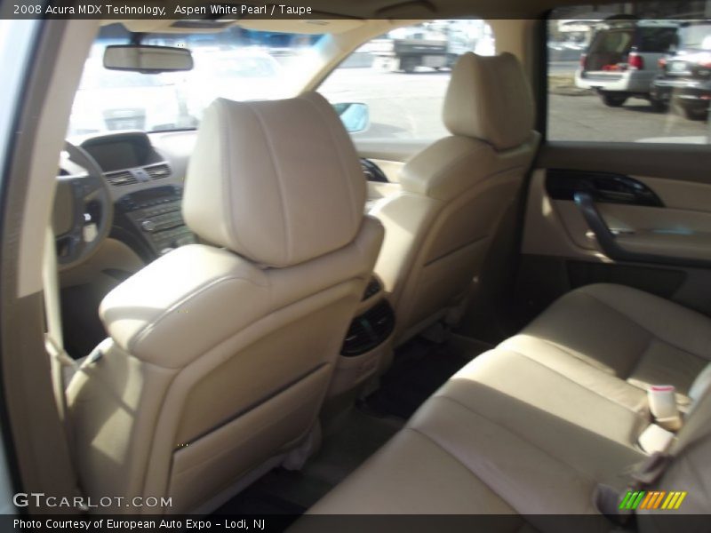 Aspen White Pearl / Taupe 2008 Acura MDX Technology