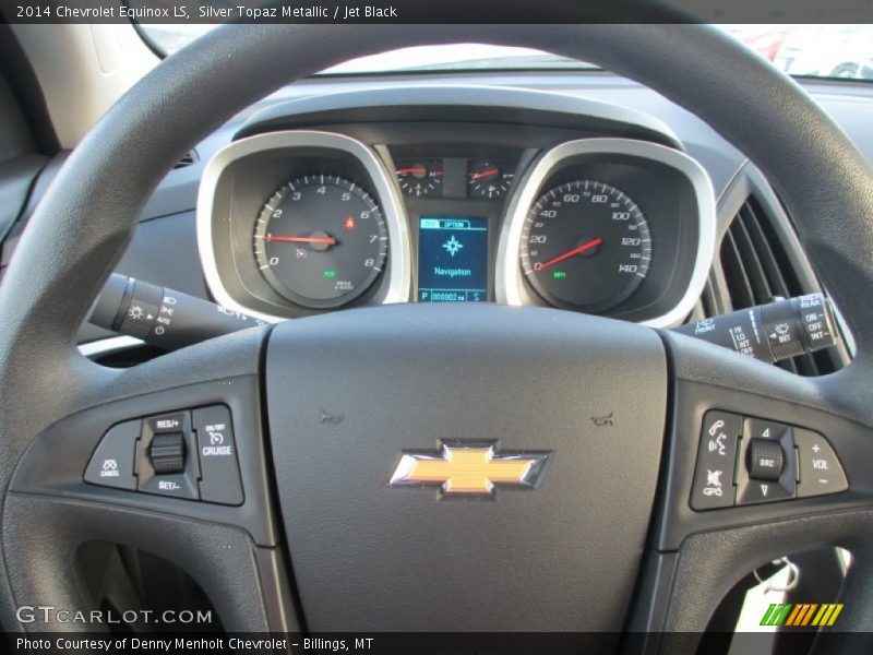 Silver Topaz Metallic / Jet Black 2014 Chevrolet Equinox LS