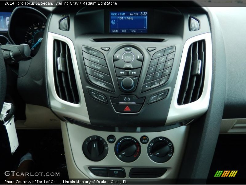 Sterling Gray / Medium Light Stone 2014 Ford Focus SE Sedan