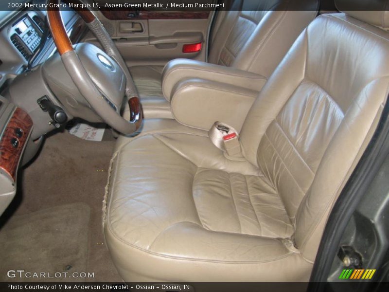 Aspen Green Metallic / Medium Parchment 2002 Mercury Grand Marquis LS