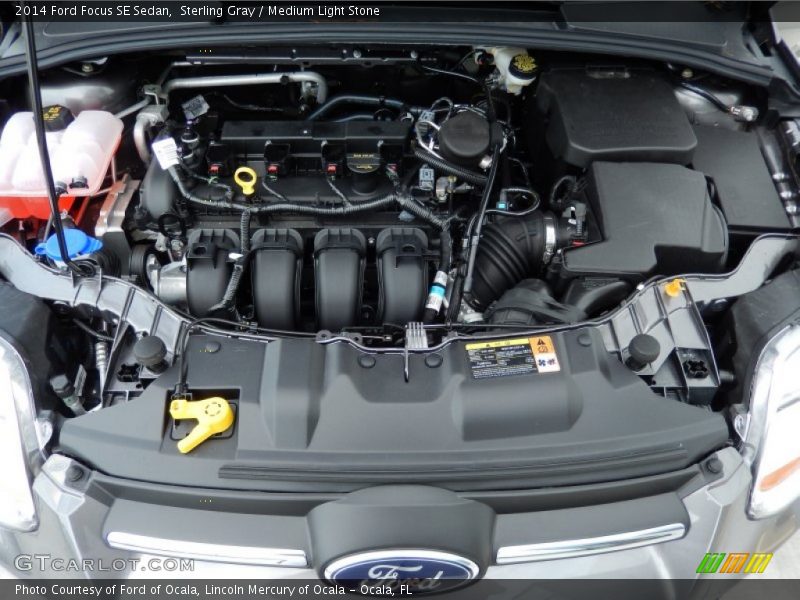 Sterling Gray / Medium Light Stone 2014 Ford Focus SE Sedan