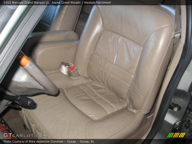 Aspen Green Metallic / Medium Parchment 2002 Mercury Grand Marquis LS