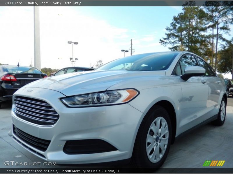 Ingot Silver / Earth Gray 2014 Ford Fusion S