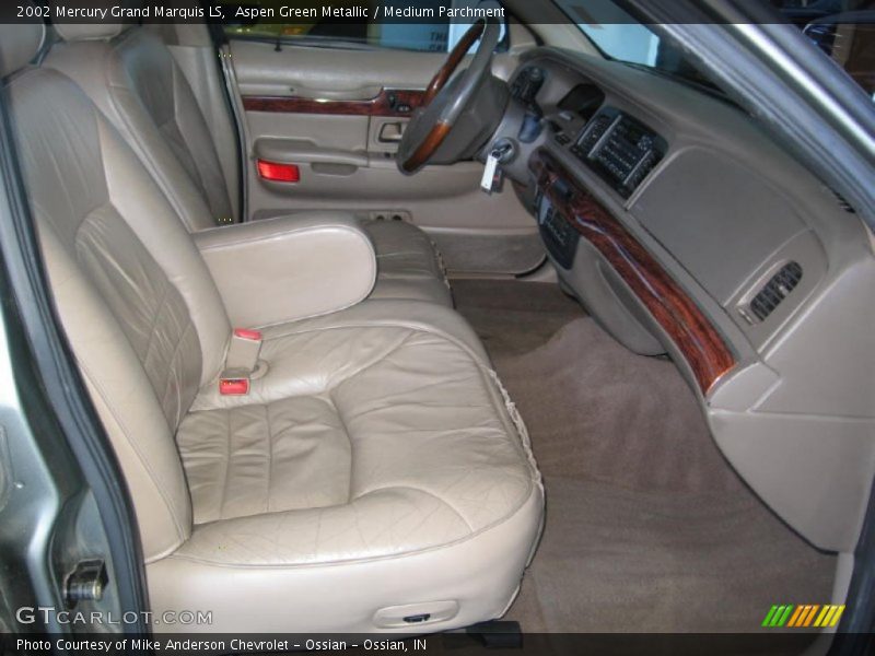 Aspen Green Metallic / Medium Parchment 2002 Mercury Grand Marquis LS