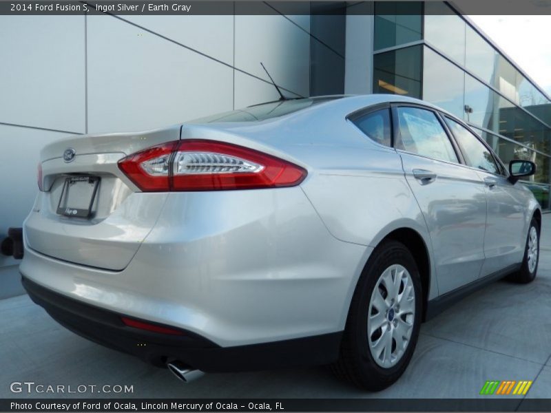 Ingot Silver / Earth Gray 2014 Ford Fusion S