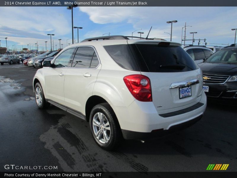 White Diamond Tricoat / Light Titanium/Jet Black 2014 Chevrolet Equinox LT AWD