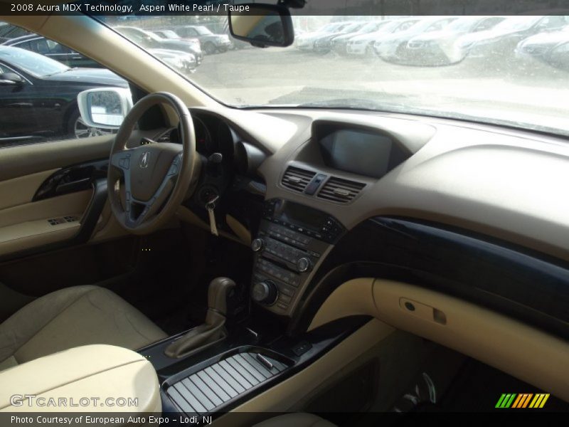 Aspen White Pearl / Taupe 2008 Acura MDX Technology