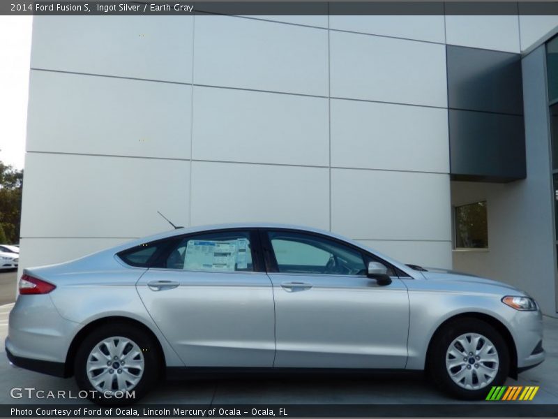 Ingot Silver / Earth Gray 2014 Ford Fusion S