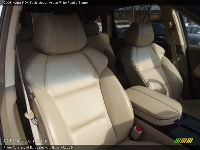 Aspen White Pearl / Taupe 2008 Acura MDX Technology