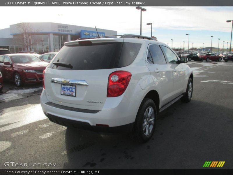 White Diamond Tricoat / Light Titanium/Jet Black 2014 Chevrolet Equinox LT AWD