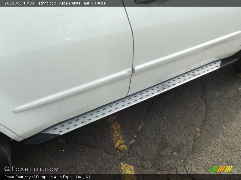 Aspen White Pearl / Taupe 2008 Acura MDX Technology
