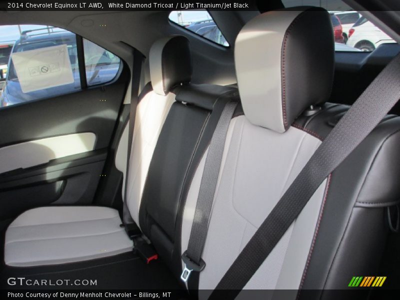 White Diamond Tricoat / Light Titanium/Jet Black 2014 Chevrolet Equinox LT AWD