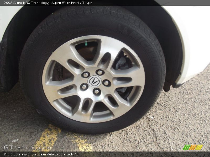 Aspen White Pearl / Taupe 2008 Acura MDX Technology