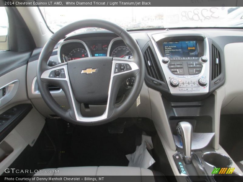White Diamond Tricoat / Light Titanium/Jet Black 2014 Chevrolet Equinox LT AWD
