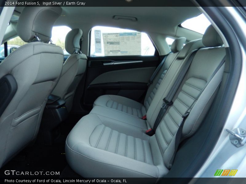 Ingot Silver / Earth Gray 2014 Ford Fusion S